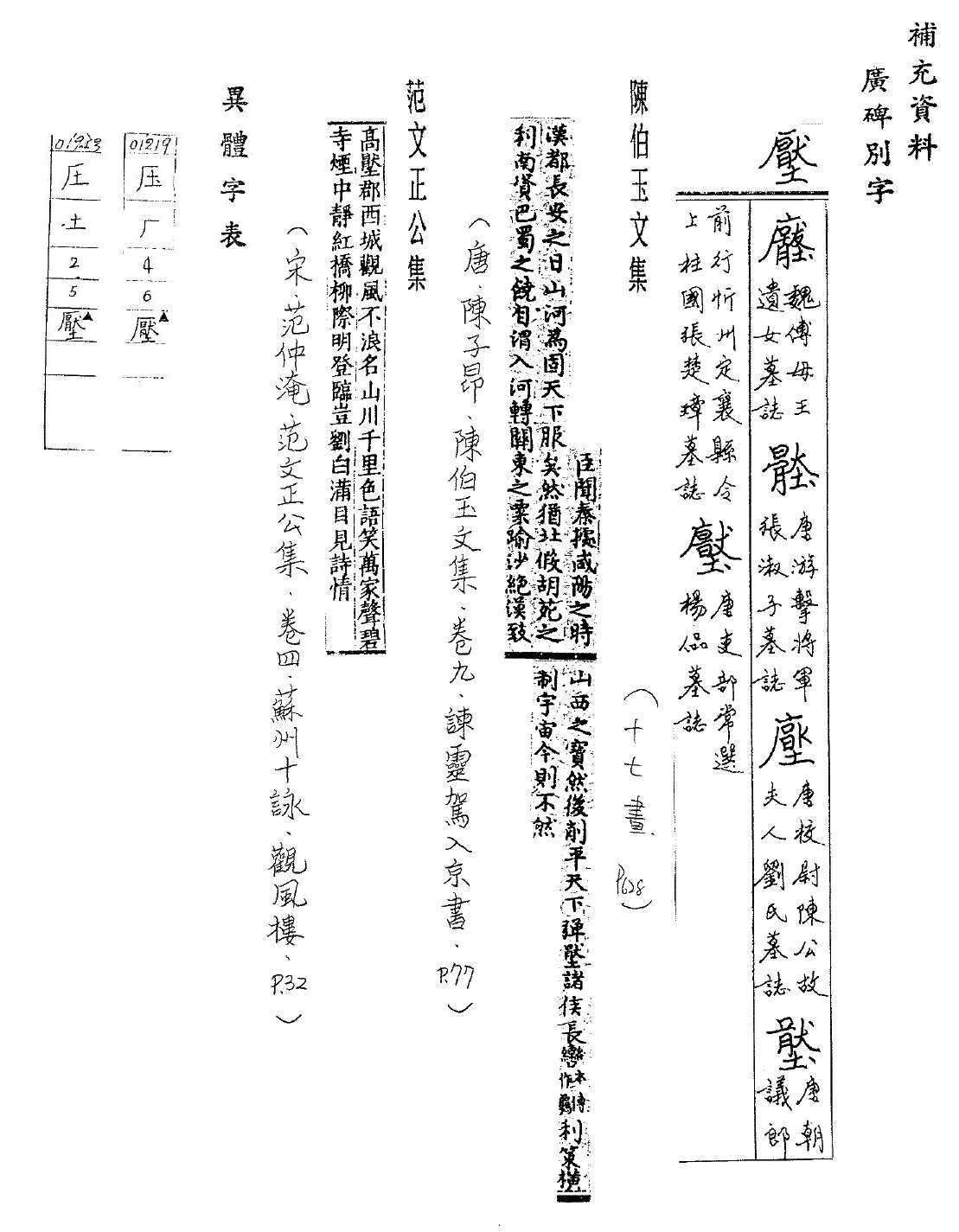 補充資料(一) 