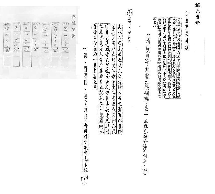 補充資料(一) 